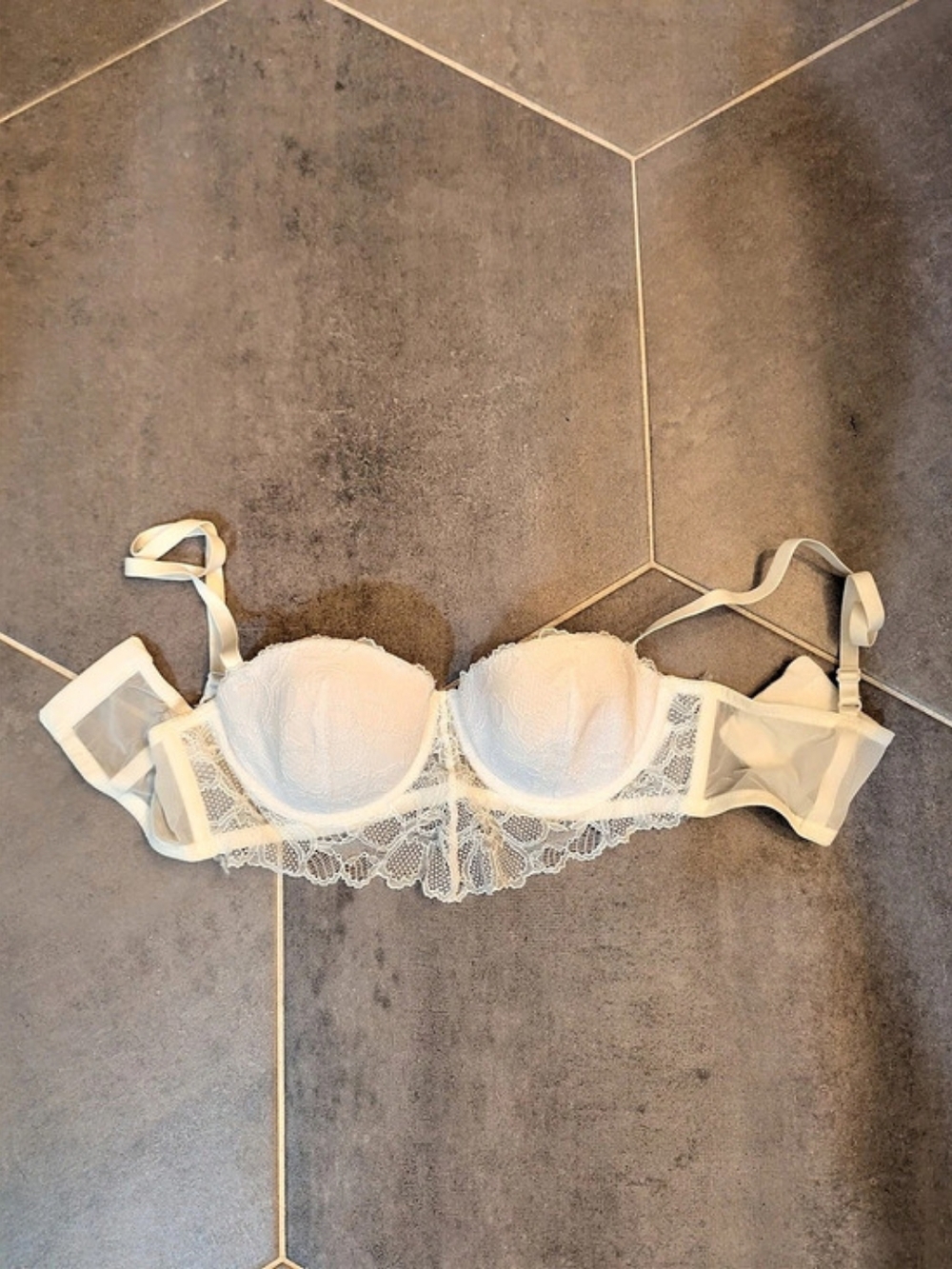 Dominique Colette Lace Corset Bridal Longline Bra White